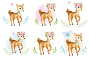 Deers Watercolor Set, a Background Graphic by Irene_Boiko_ART (Thumbnail 8 of 11)