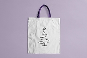 Line Art Christmas Tree Logo, a Branding & Logo Template by Vectorium Studio (Thumbnail 2 of 3)