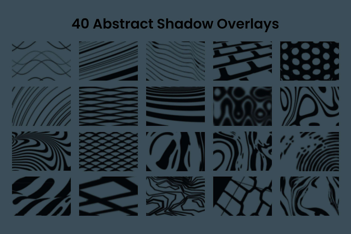 40 Abstract Shadow Overlays, a Pattern Graphic by 3Motional (Photo 10 of 11)