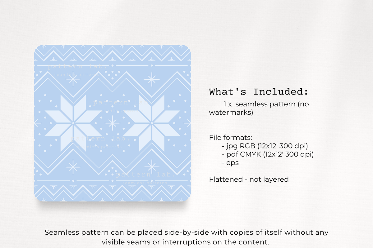 Nordic Xmas Seamless Pattern pdf jpg, a Pattern Graphic by PatternLab ...