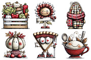 Whimsical Thanksgiving Clipart Bundl, an Illustration by Daily.Designs (Thumbnail 2 of 5)