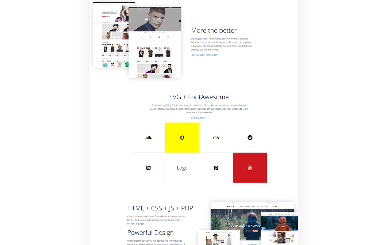 Orange -  Multipurpose HTML Template, a HTML Template by S&C Market (Photo 6 of 13)