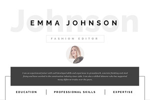 Resume Template 1 Page Sydney