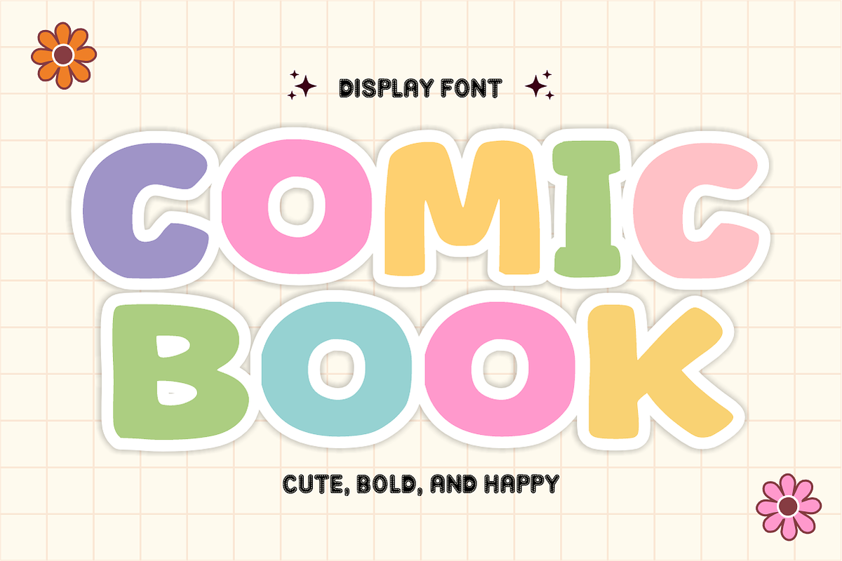 Cute Crafts – Playful Display Font, a Sans Serif Font by KiddoGlyphs Studio (Photo 2 of 5)