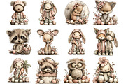 Woodland Easter Animals Clipart, an Illustration by Designking (Thumbnail 3 of 5)