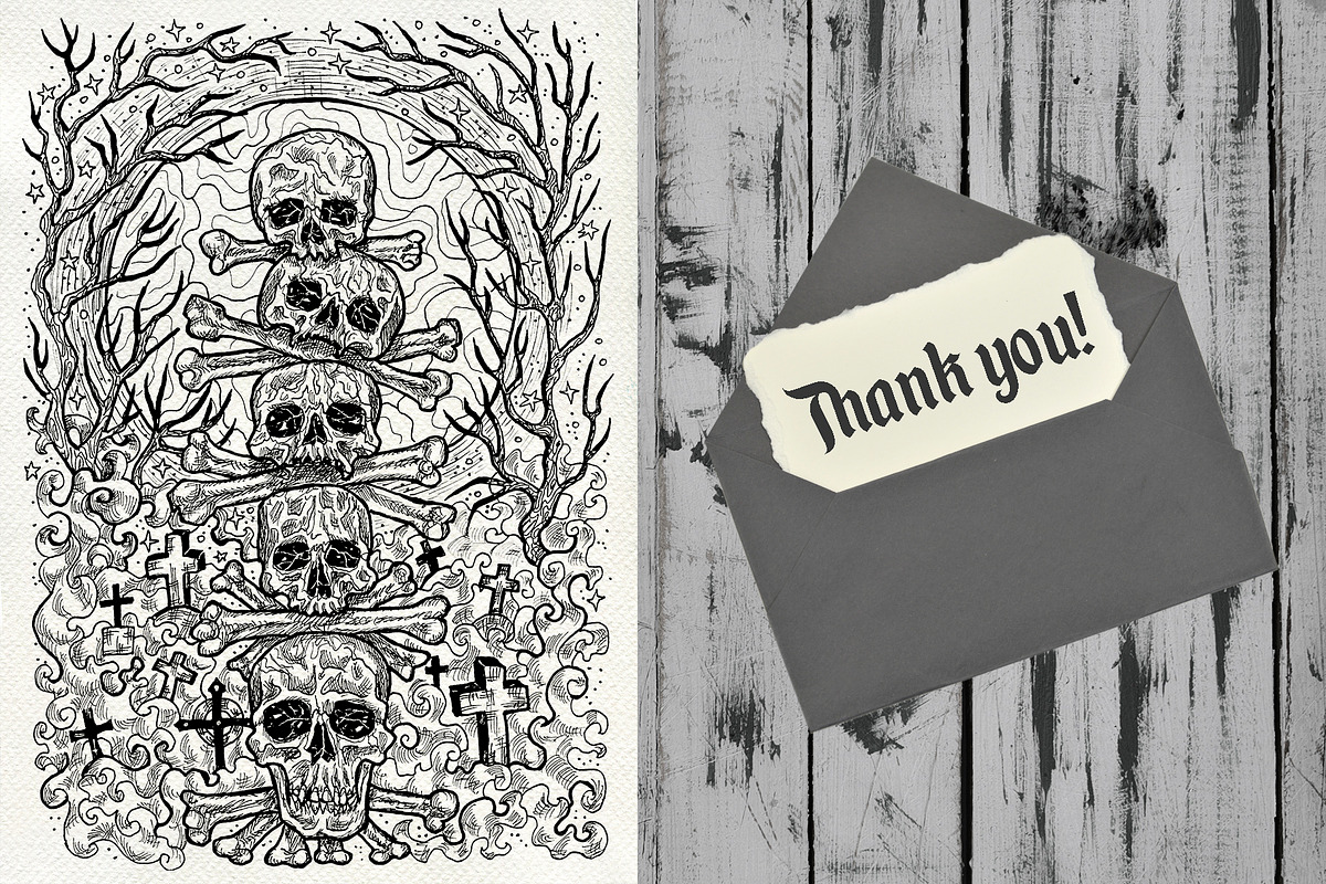 Evil skulls part 4, an Illustration by Samiramay (Photo 6 of 6)