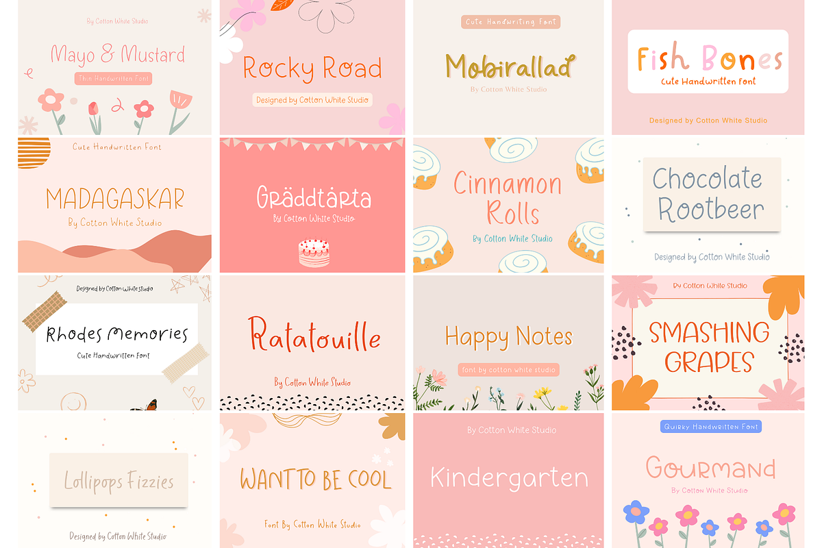 Digital Planner Font Bundle, a Handwritten Font by Sofia Skoog (Photo 2 of 12)