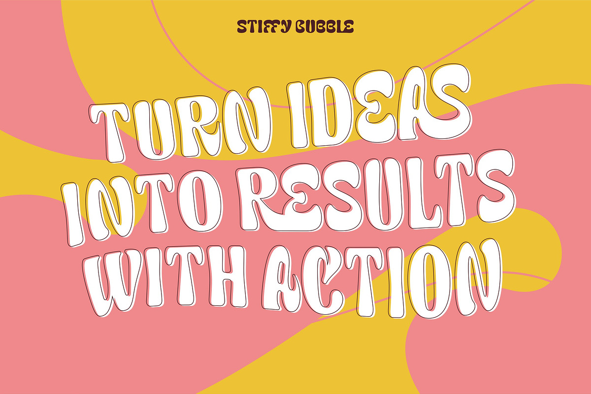 Stiffy Bubble - Chunky Font, a Slab Serif Font by ErgibiStudio (Photo 9 of 10)