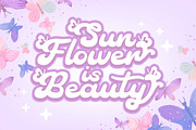 Cute Butterfly - Retro Script Font, a Script Font by Densu Creative (Thumbnail 4 of 9)