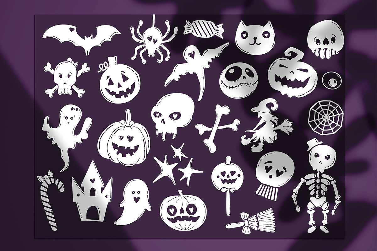 Halloween Treats Procreate Stamps, a Brush Add-On by MakeMyPlaceDesign (Photo 2 of 2)