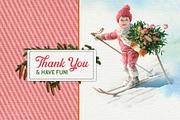 Complete Vintage Christmas Graphics, a Seasonal Illustration by French Kiss Collections (Thumbnail 28 of 28)