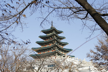Gyeongbokgung palace featuring architecture, korea, and palace