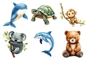 Nursery Animals Clipart, an Illustration by Daily.Designs (Thumbnail 4 of 5)