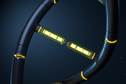 Artificial DNA strand, a Healthcare Illustration by iLexx (Thumbnail 3 of 4)
