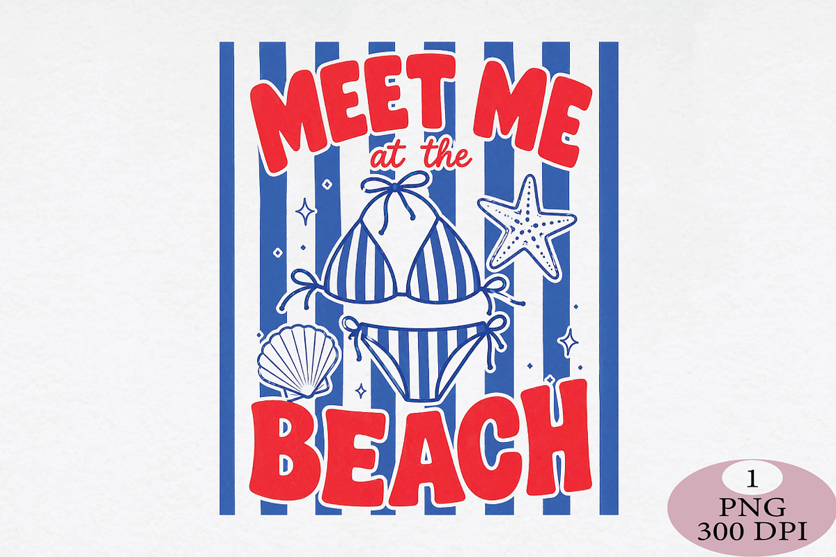 Meet Me At The Beach PNG, an Illustration by Daily.Designs (Photo 1 of 5)