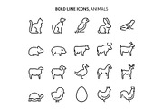 Bold Line Icons, an Outline Icon by Howcolour (Thumbnail 19 of 151)