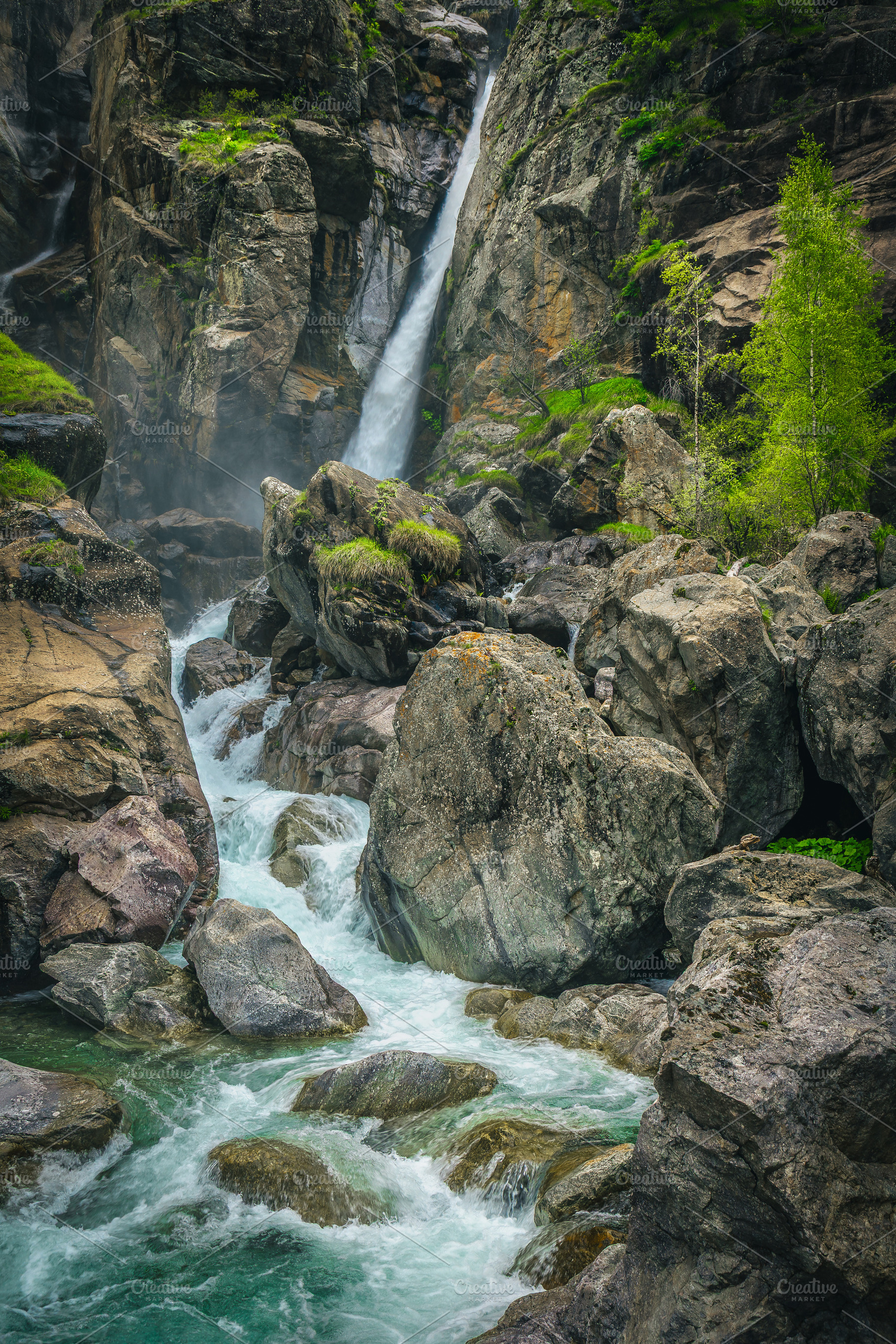 Amazing Cascade du Ray waterfall, a Nature Photo by Alpine Dreams