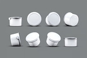 Plastic Container for Dairy Mock-Up, a Packaging Mockup by Se٧enStudio (Thumbnail 2 of 8)