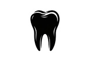 Human tooth dental silhouette, a Graphic by hafijul (Thumbnail 2 of 10)