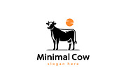 Minimal Cow Logo, a Branding & Logo Template by Pixes (Thumbnail 1 of 2)