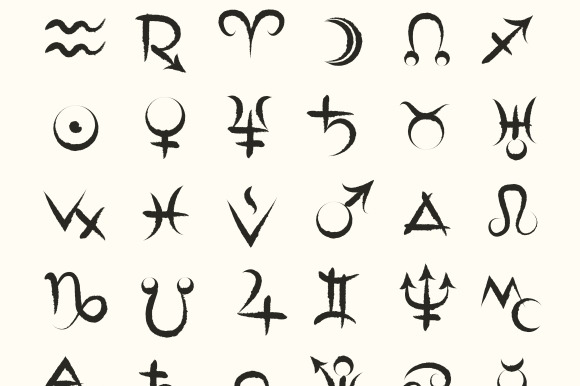 Vector Astrological Symbols