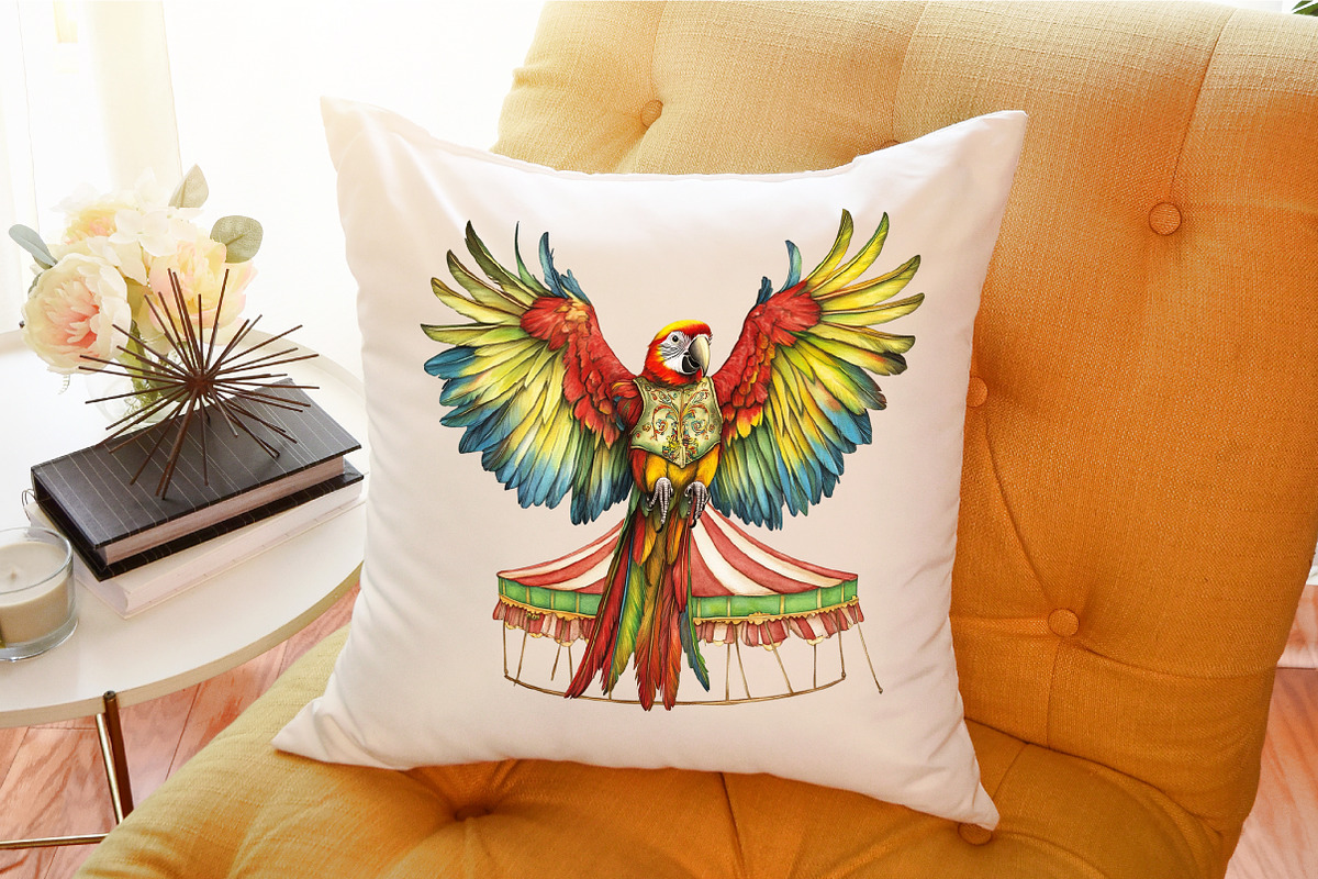Watercolor Vintage Circus Party Anim, an Illustration by Sublimation Artist (Photo 6 of 6)