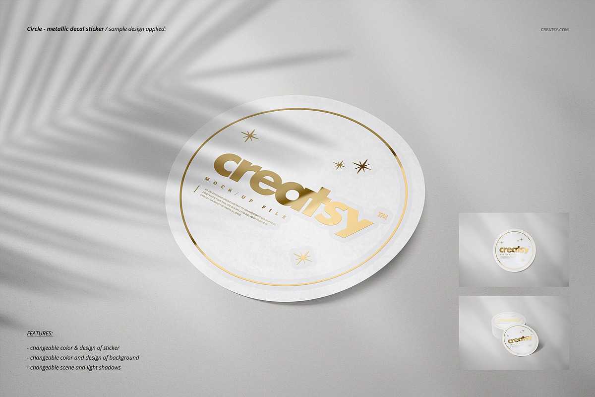 Decals Stickers Mockup Set, a Merchandise Mockup by creatsy5 (Photo 5 of 24)