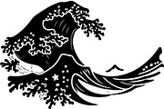 Minimal Wave Silhouette, an Object Graphic by Designer_Momina (Thumbnail 17 of 18)