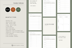 Goal Planner - Serenity Collection