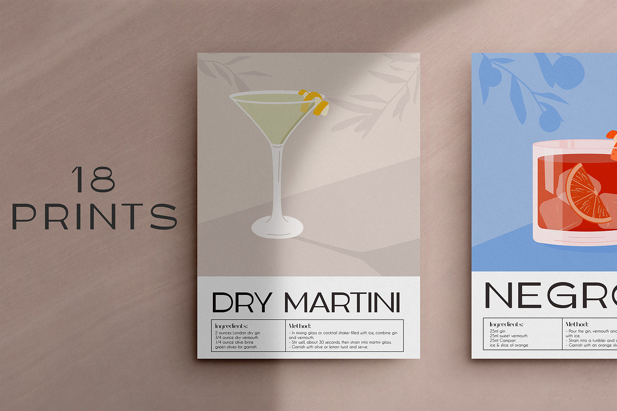 COCKTAIL O'CLOCK | Prints & Posters, a Decorative Illustration by millering (Photo 3 of 13)