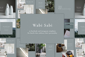 Wabi Sabi - social media pack