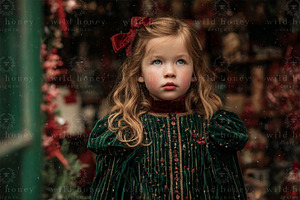 Christmas Store Digital Backdrop, a Layer Style Add-On by Wild Honey Design Co.