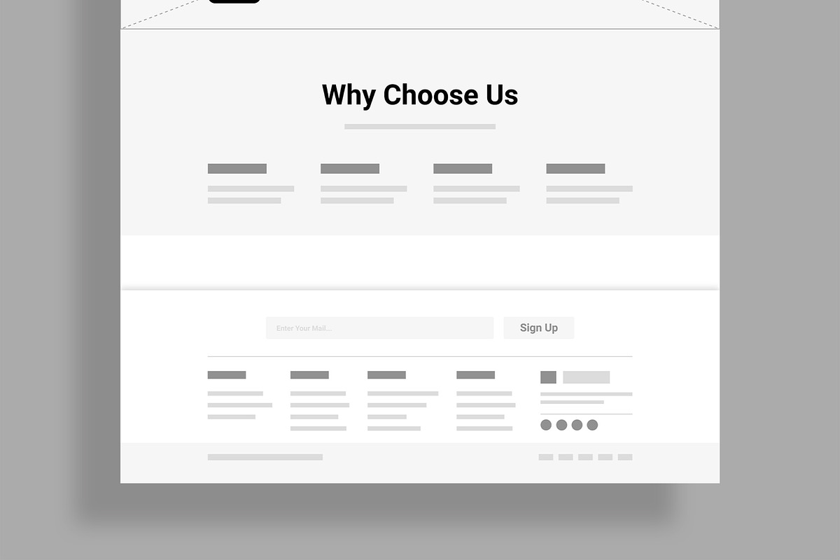 Modern ECommerce Website Wireframe, a Wireframe Template by MightyDesign (Photo 6 of 9)