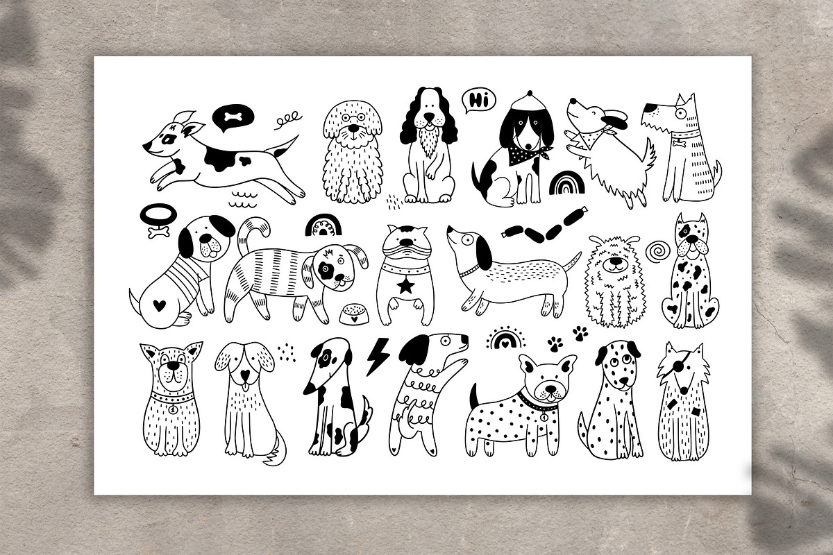 Cats and dogs! Set-2, a Background Graphic by Alona Savchuk (Photo 14 of 16)
