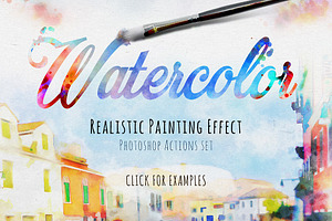 Realistic Watercolor Painting Effect