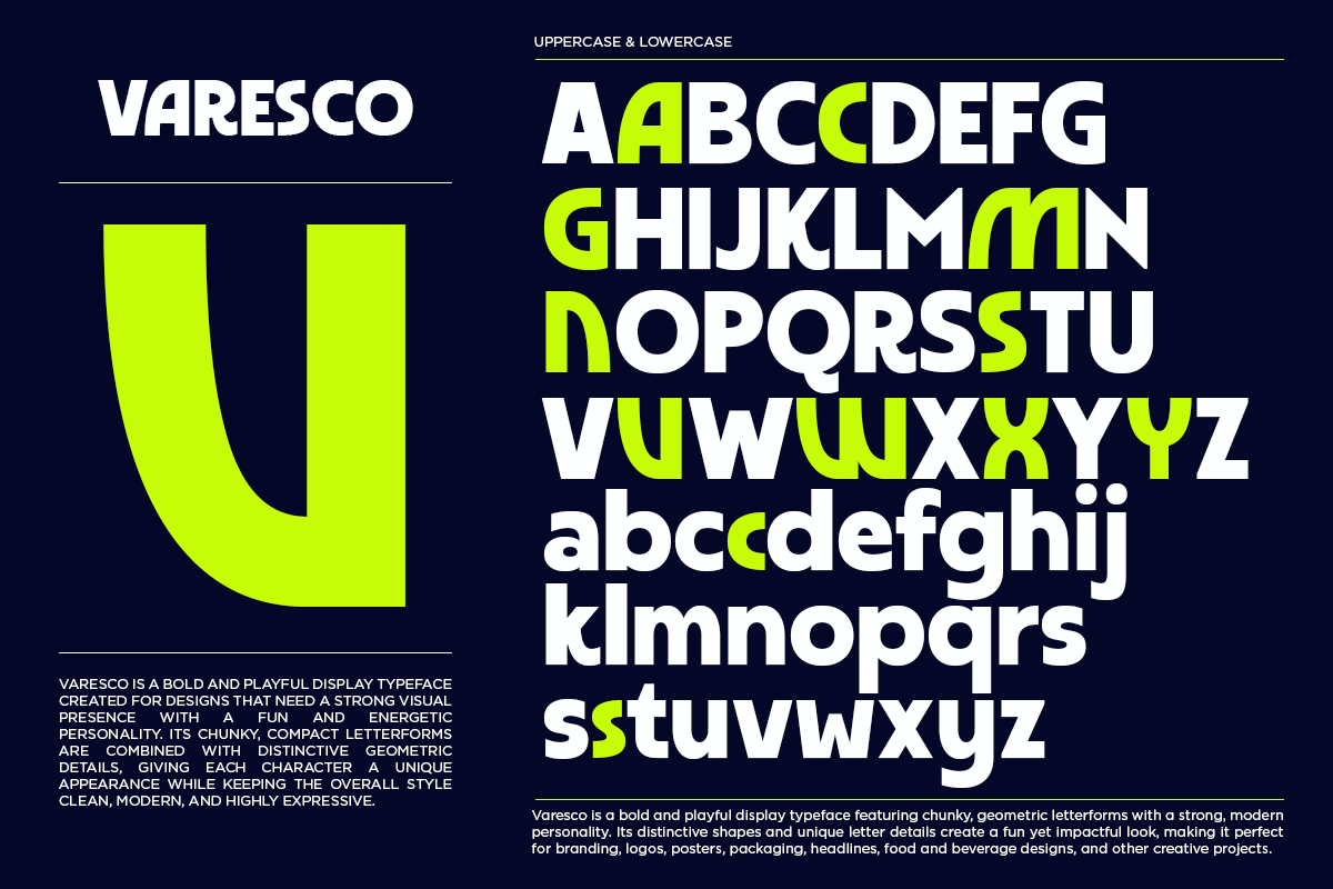 Varesco - Heavy Bold Sans Serif Font, a Sans Serif Font by Say Studio (Photo 9 of 10)