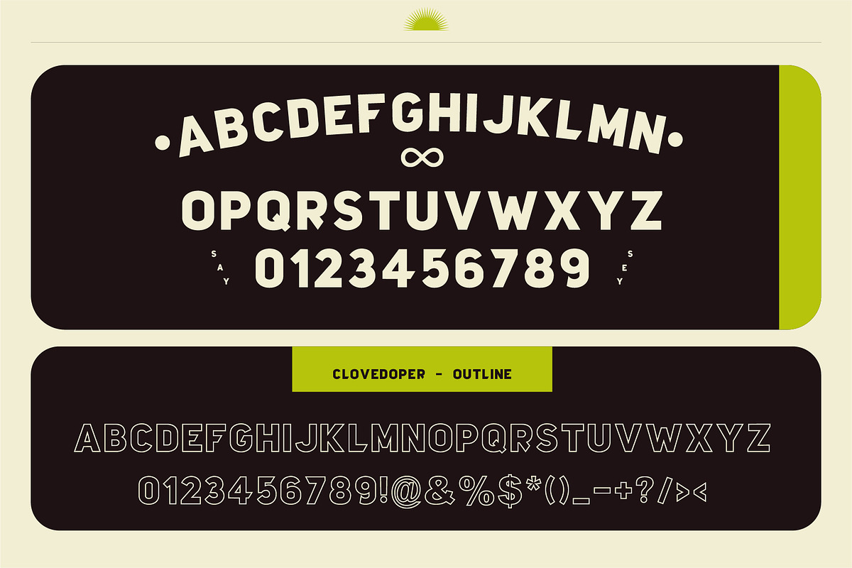 Clovedoper Family - Modern Vintage, a Font by Nurrehmet Studio (Photo 3 of 10)