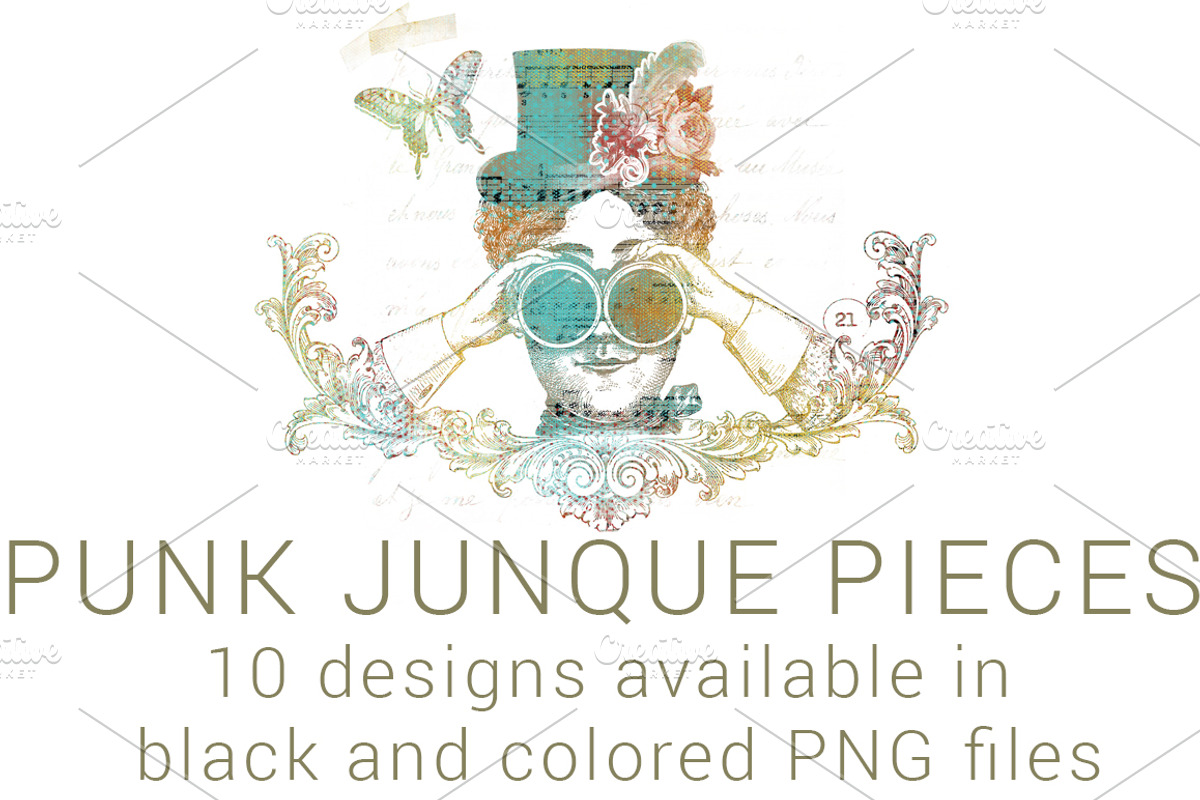 Punk Junque Kit, an Object Graphic by Rhonna Designs (Photo 1 of 3)