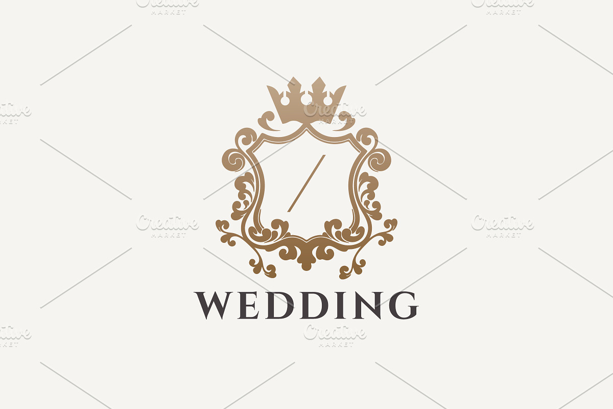 Wedding Crest Luxury Logo, a Branding & Logo Template by Design_Planet (Photo 1 of 3)