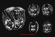 10 Bundle Dark Art V Twin Engine, an Illustration by Morspective (Thumbnail 3 of 7)