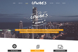 UPWAVES - Creatives PSD Web Template