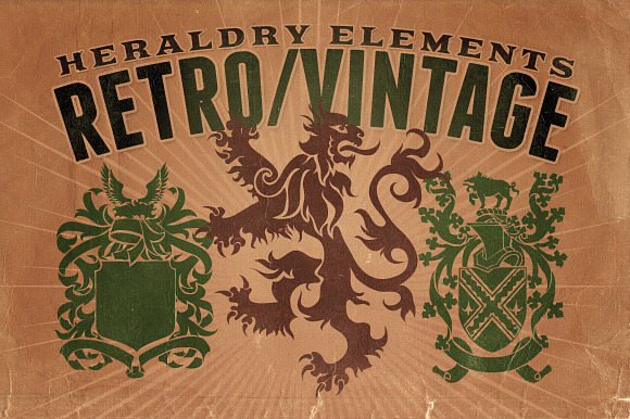 Vintage shapes - Heraldry Elements preview 4