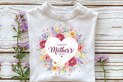 Mother's Day Flowers Sublimation, an Illustration by CraftArtStudio (Thumbnail 2 of 4)