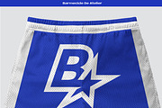 Basketball mesh Shorts mockup, a Bottom Mockup by Barmecide Mockup Studio (Thumbnail 2 of 3)