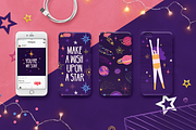 Space Girls set illustration, a Decorative Illustration by Uniyok (Thumbnail 8 of 12)