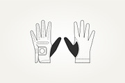 golf gloves line art icon, an Object Illustration by Blazybone (Thumbnail 2 of 3)