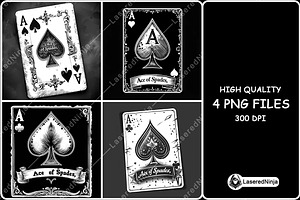 Ace of Spades Symbol Vintage Playing, a Background Graphic by LaseredNinja