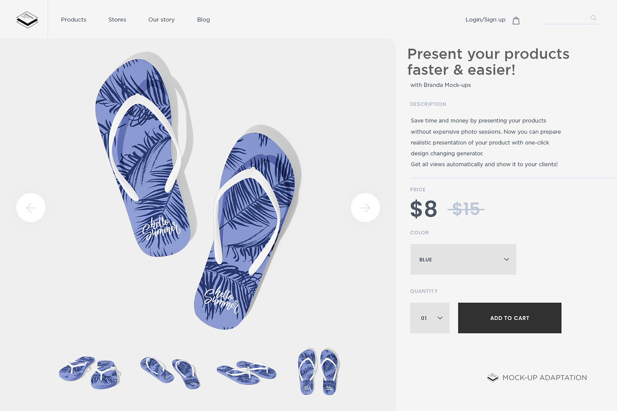 Flip Flops Mock-up, an Apparel Mockup by Branda Keeps (Photo 12 of 17)