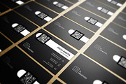 Clean Dark Dotted Business Card, a Business Card Template by bouncy (Thumbnail 2 of 4)