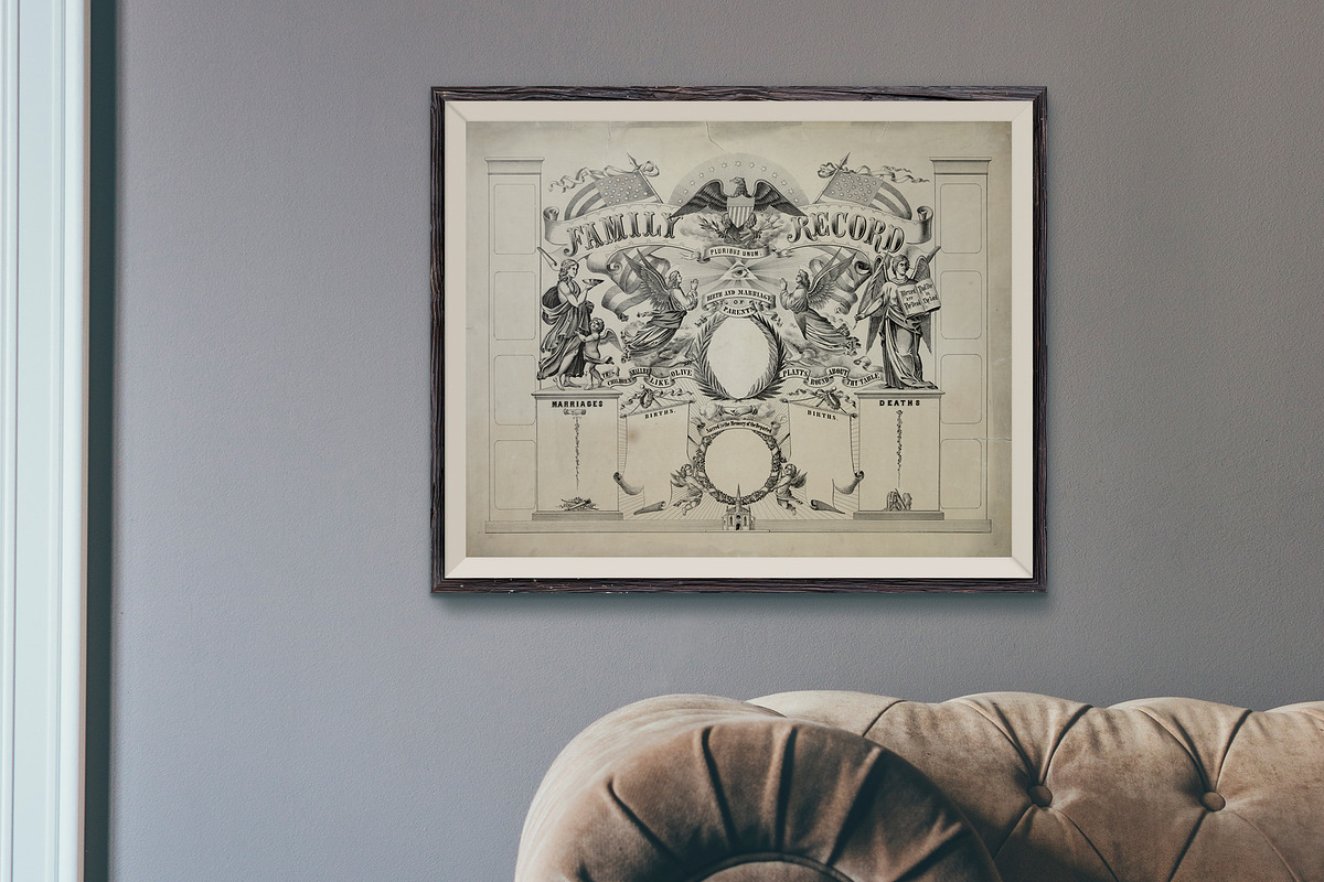 Antique Family Records - Blank, a Texture Graphic by Blue Line Design (Photo 7 of 17)